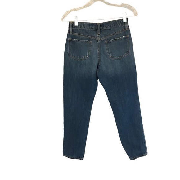 Old Navy Jeans OG Kids Unisex Sz 12 High Rise Button Front Medium Wash 5-Pocket - Picture 2 of 9